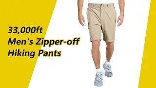 Men's Convertible Pants 🔥 UPF 40+ Zip Off Hiking Pants with 6 Pockets- 33,000ft&reg; Free shipping