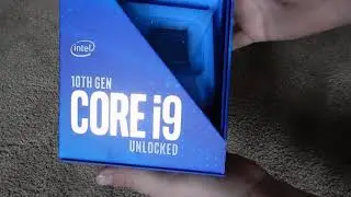 intel i9 10th gen 10900k CPU unboxing