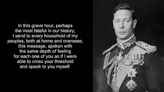 George VI: King's Speech #greatbritain #unitedkingdom #royalfamily #kinggeorgevi #wwii #wwiihistory