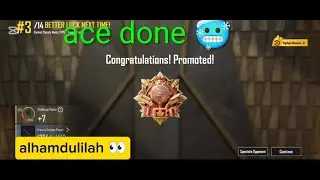New ace promotion done PUBG mobile🥵💖