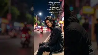 &ldquo;Long Hair Flow, Street Chill Energy&rdquo; #shorts #night #vibes #cinematic #outfit #trending #fypシ #rap