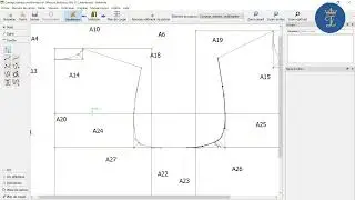Num&eacute;risation d'un Corsage de Base multi tailles ( La Gradation )  sous valentina software