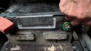 Making a Battery Hold Down Bracket John Deere Tractor