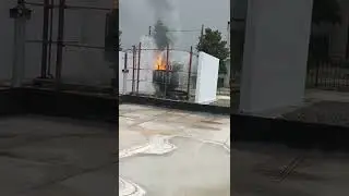 transformer fire fighting test with high pressure water mist nozzles