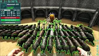 Broodmother Lysrix level 1 vs 10 & 50 Mammoth level 100