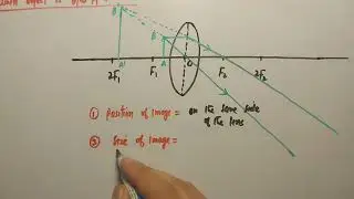 Physics#10th#image formation for convex lens#case (vi)# when object is b/w F1 and O