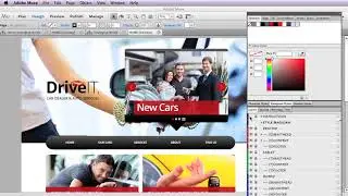 Working with the DriveIt Adobe Muse Template