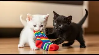 Home Sweet Chaos! &ndash; White & Black Kittens&rsquo; Playday 🏠 | AiMeow Jamz