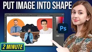 How To Put An IMAGE Inside of A SHAPE in Photoshop | Insert Image Into Shape - Full Guide