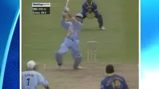 Sourav Ganguly and Rahul Dravid go big. 1999 world cup. India vs Sri Lanka.