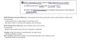 Systems Architecture, Memory and Storage: Volatile vs Non-Volatile - OCR GCSE Computer Science