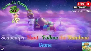 Scavenger Hunt- Follow the Rainbow Game ||  #cozygamer #acnh #animalcrossingnewhorizons