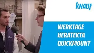 Knauf Werktage Rundgang: Kellerdeckendämmung und Montage der Deckendämmplatte Heratekta QuickMount