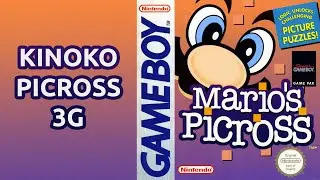 Mario's Picross - Kinoko Picross 3G (Game Boy)(4K, 60FPS)