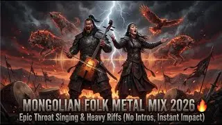 Mongolian Folk Metal Mix 2026 🔥 Epic Throat Singing & Heavy Riffs (No Intros, Instant Impact)