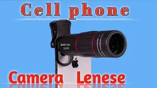Cell Phone Camera Lenses Kit, 4 in 1 18X Telescopic Zoom Lens/4K HD Super Wide Angle