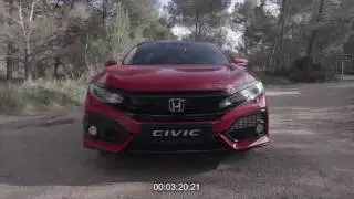 2017 Honda Civic Exterior Design in Red Trailer | AutoMotoTV