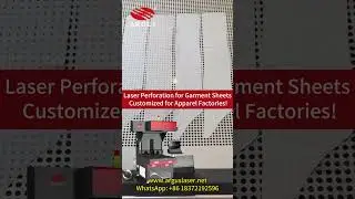 Laser Perforation for Garment Sheets &ndash; Customized for Apparel Factories!#laserperforation #apparel