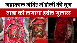 Ujjain Mahakal Mandir में धूमधाम से मनाई Holi, भस्म आरती में बाबा को अर्पित हर्बल गुलाल