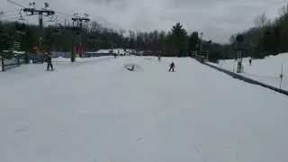 Avery and Riley tackle the Rope Pull Hill