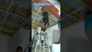 PVC Panels Installation For My living Room by Own || Prashanth PEB House || #malur #architecture