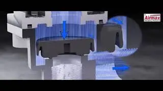 How Pneumatic Quick Exhaust Valve Works With Animation 480p