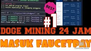 MINING DOGE WITH TERMUX || AUTO NGALIR KE FAUCETPAY $$$$