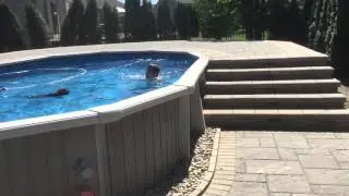 Above Ground Pool with Wrap around Pool Deck Macomb Michigan