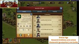 [*/\*] Forge of Empires - Bronze Age - Research Smithery and unlocks Blacksmith and Guilds