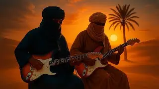 Sahara Tuareg Blues - Relaxing African Acoustic Guitar for Focus & Calm Touareg Fusion ( 40 Min )
