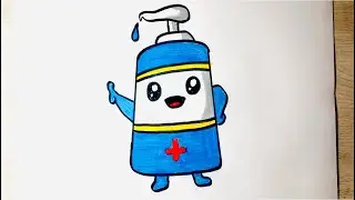 How to Draw Corona Virus Safety Awareness Poster | Fight Against Corona Virus Sanitizer Drawing