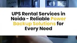 UPS Rental Services in Noida| Onix Power | Call 7303069294 sales@onixpower.in 10kva to 800kva