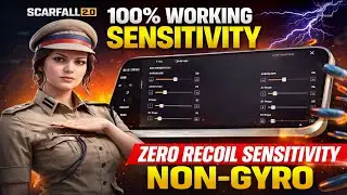 🎯ScarFall 2.0 BEST NON-GYRO SENSITIVITY 🔥 SCARFALL 2.0 BEST SENSITIVITY (2026) | ZERO RECOIL AIM 😱