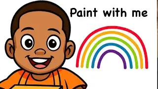 Finger Paint a RAINBOW with AJ