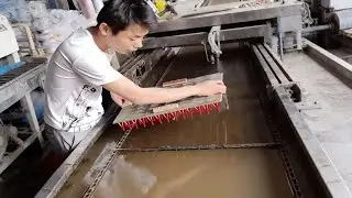 The data line interface is precisely processed using wood grain water transfer printing