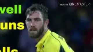 Glenn maxwell 145 runs in 65 balls against Sri Lanka in 1st T20