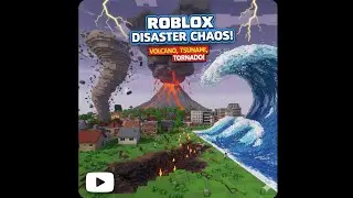 Roblox Disaster Chaos! Volcano, Tsunami, Torrando! #roblox #games #entertainment 