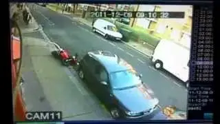 Scooter Slams Into Parked Car&nbsp;Video