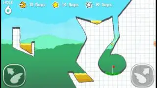Flappy Golf 2 - Graph Land Hole 6 (11 Flaps)