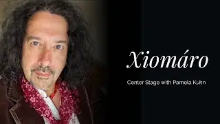 Photographer  Xiomáro on Center Stage with Pamela Kuhn