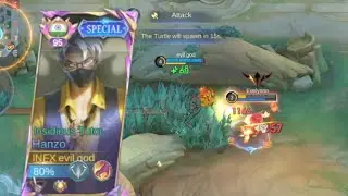 INDIA NO 1 HANZO NEW GAMEPLAY (EVIL GOD MLBB)