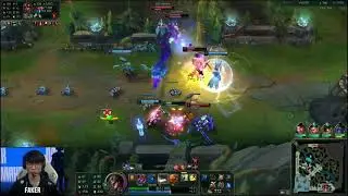 [T1 Faker Pro View] T1 vs EDG - T1 Faker Twisted fate mid | Worlds 2021 Faker perspective