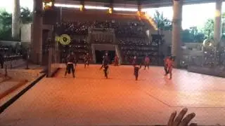 Mayan ball game Xcaret Espectacular in Mexico.
