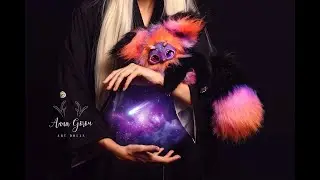 Poseable art doll [cosplay anime art doll] Custom ooak doll, kawaii anime black kitten, ooak fairy