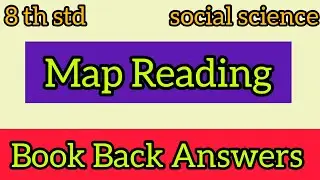 Map Reading | book back answer