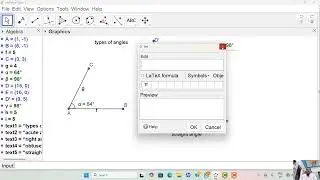 types of angle geogebra