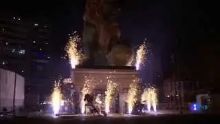 FALLAS DE VALENCIA - Espectacular Cremà de la Falla del Ayuntamiento de Valencia