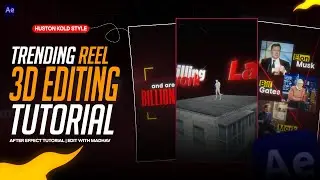 Edit Viral Reels Like Houston Kold , AMR Visuals | After Effects Tutorial |  Tutorial 12