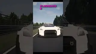 Nissan GTR Crash flashback ⚡️ 😱 BeamNG Drive #shorts #beamngdrive