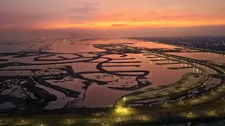 Hoàng hôn ở Vinhomes Green Paradise Cần Giờ đẹp quá!